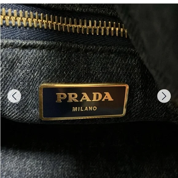 Prada Blue Denim Tote with Subtle Stitching UPGRADE FROM LIVE SHOW - Picture 5 of 7